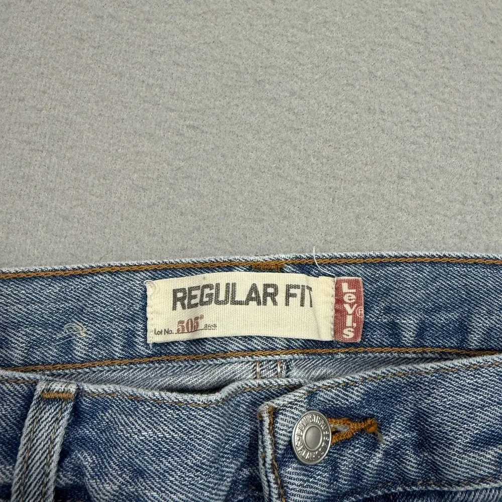 Vintage Levis 505 Regular Fit Jeans Men 38x32 (Fits 38x30) Blue y2k 2008 Western